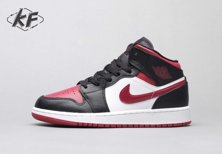 Air Jordan 1 Mid Bred Toe 36-46