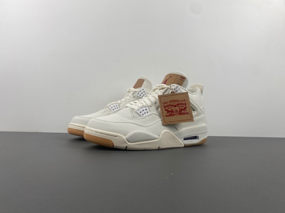 Levi's x Air Jordan 4 White AO2571-100 Size: 40-48.5