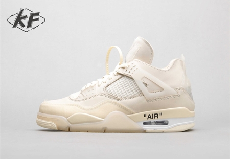 Air Jordan 4 retro x Off-White AJ4 OW Sail 36-47.5