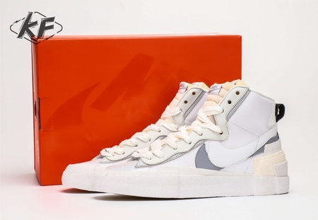 Sacai x Nike Blazer Mid White Grey 36-46