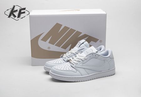 Travis Scott x Air Jordan 1 Low Triple White DM7866-292 Size 36-46